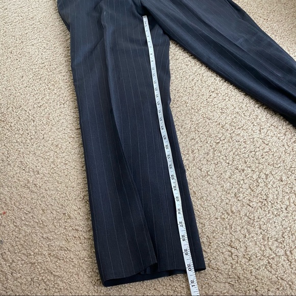 MENS T.M.LEWIN GREY PINSTRIPE 2PC SUIT SET SIZE 42 R - Picture 10 of 13